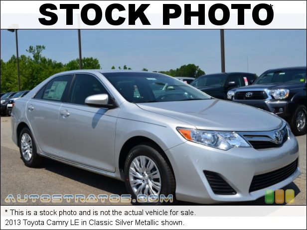 Stock photo for this 2013 Toyota Camry  2.5 Liter DOHC 16-Valve Dual VVT-i 4 Cylinder 6 Speed ECT-i Automatic