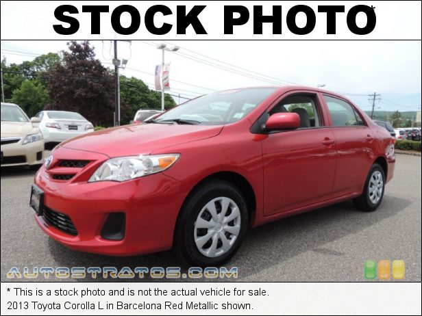 Stock photo for this 2013 Toyota Corolla L 1.8 Liter DOHC 16-Valve Dual VVT-i 4 Cylinder 4 Speed ECT-i Automatic
