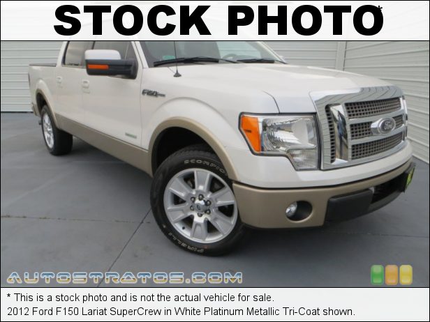 Stock photo for this 2012 Ford F150 Lariat SuperCrew 3.5 Liter EcoBoost DI Turbocharged DOHC 24-Valve Ti-VCT V6 6 Speed Automatic