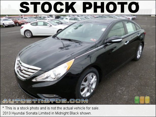 Stock photo for this 2013 Hyundai Sonata  2.4 Liter DOHC 16-Valve D-CVVT 4 Cylinder 6 Speed Shiftronic Automatic