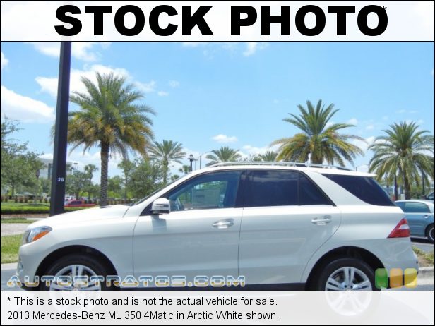 Stock photo for this 2013 Mercedes-Benz ML 350 4Matic 3.5 Liter DI DOHC 24-Valve VVT V6 7 Speed Automatic