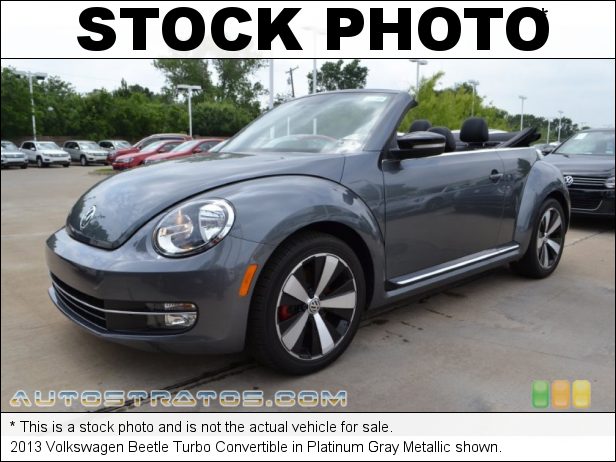 Stock photo for this 2013 Volkswagen Beetle Turbo Convertible 2.0 Liter TSI Turbocharged DOHC 16-Valve VVT 4 Cylinder 6 Speed DSG Dual-Clutch Automatic