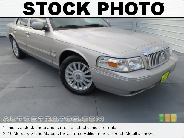 Stock photo for this 2010 Mercury Grand Marquis LS Ultimate Edition 4.6 Liter Flex-Fuel SOHC 16-Valve V8 4 Speed Automatic