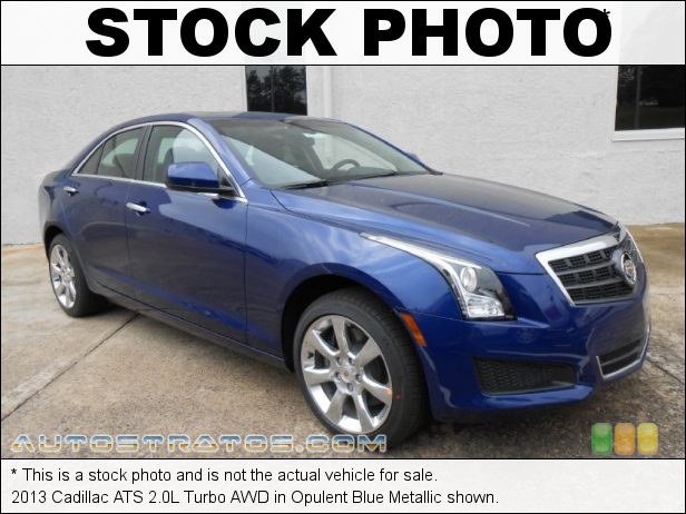 Stock photo for this 2013 Cadillac ATS 2.0L Turbo AWD 2.0 Liter DI Turbocharged DOHC 16-Valve VVT 4 Cylinder 6 Speed Hydra-Matic Automatic
