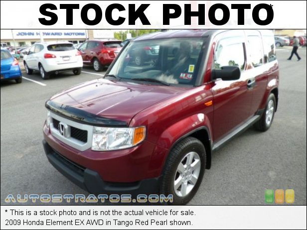 Stock photo for this 2009 Honda Element EX AWD 2.4 Liter DOHC 16-Valve i-VTEC 4 Cylinder 5 Speed Automatic