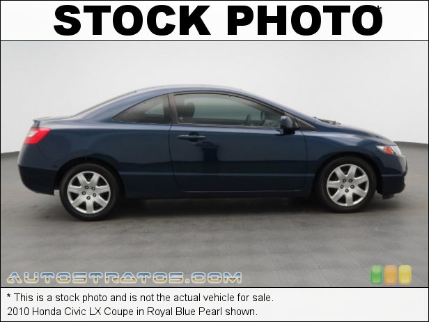 Stock photo for this 2010 Honda Civic LX Coupe 1.8 Liter SOHC 16-Valve i-VTEC 4 Cylinder 5 Speed Automatic