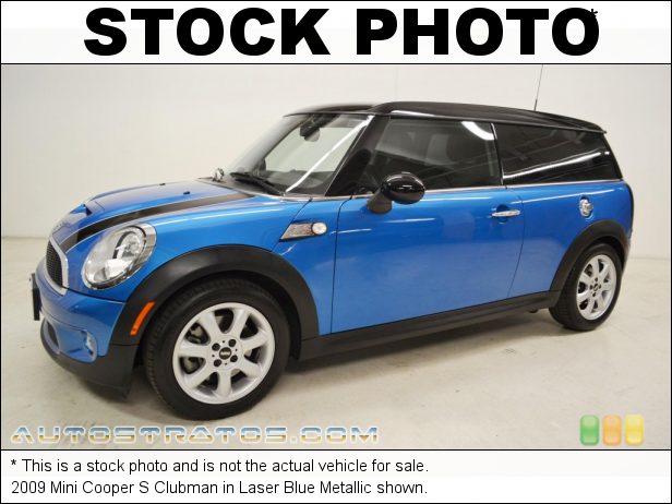 Stock photo for this 2009 Mini Cooper S Clubman 1.6 Liter Turbocharged DOHC 16-Valve 4 Cylinder 6 Speed Manual