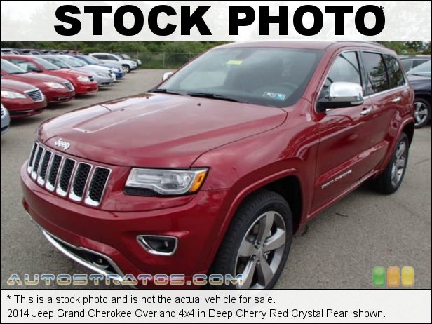Stock photo for this 2014 Jeep Grand Cherokee Overland 4x4 3.6 Liter DOHC 24-Valve VVT Pentastar V6 8 Speed Automatic