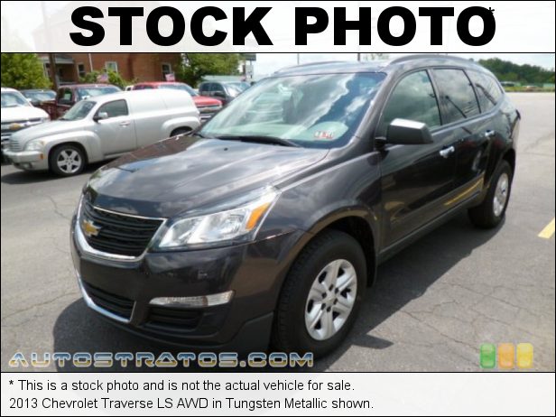 Stock photo for this 2013 Chevrolet Traverse LS AWD 3.6 Liter GDI DOHC 24-Valve VVT V6 6 Speed Automatic