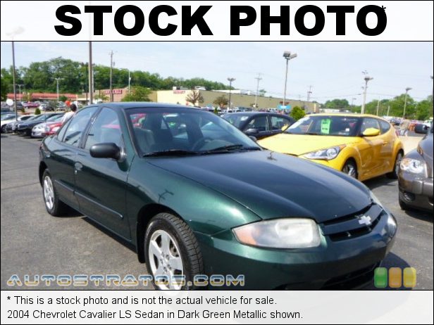 Stock photo for this 2004 Chevrolet Cavalier LS Sedan 2.2 Liter DOHC 16-Valve 4 Cylinder 4 Speed Automatic