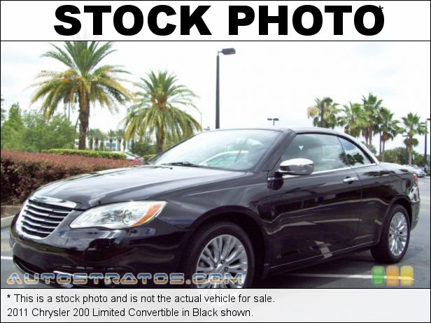 Stock photo for this 2011 Chrysler 200 Limited Convertible 3.6 Liter DOHC 24-Valve VVT Pentastar V6 6 Speed AutoStick Automatic