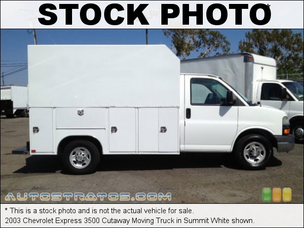 Stock photo for this 2007 Chevrolet Express Cutaway 3500 Commercial 6.0 Liter OHV 16-Valve Vortec V8 4 Speed Automatic
