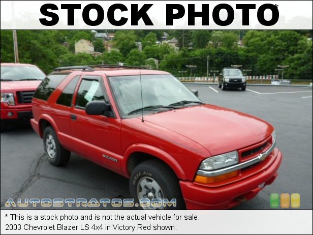 Stock photo for this 2003 Chevrolet Blazer LS 4x4 4.3 Liter OHV 12-Valve V6 4 Speed Automatic