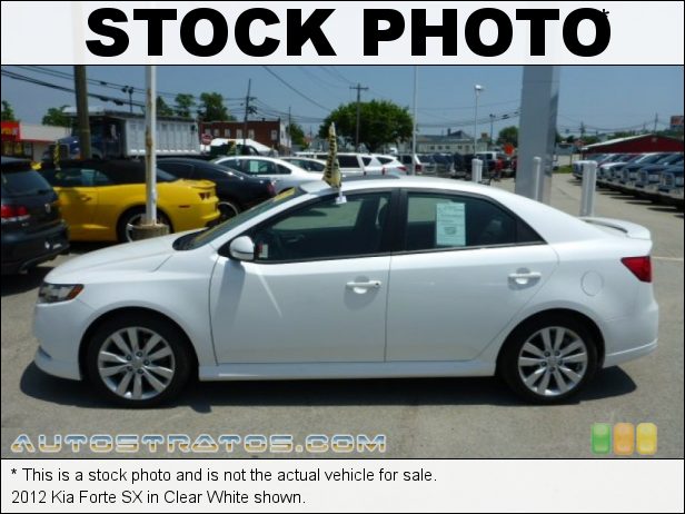 Stock photo for this 2012 Kia Forte SX 2.4 Liter DOHC 16-Valve CVVT 4 Cylinder 6 Speed Sportmatic Automatic