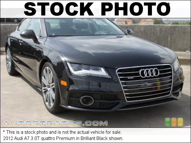 Stock photo for this 2012 Audi A7 3.0T quattro 3.0 Liter TFSI Supercharged DOHC 24-Valve VVT V6 8 Speed Tiptronic Automatic