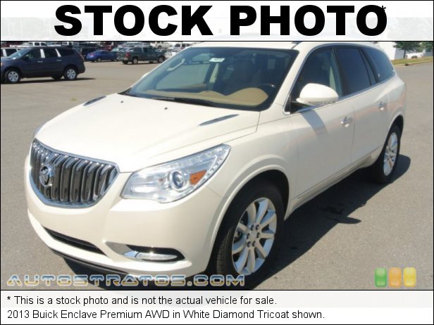 Stock photo for this 2013 Buick Enclave Premium AWD 3.6 Liter SIDI DOHC 24-Valve VVT V6 6 Speed Automatic