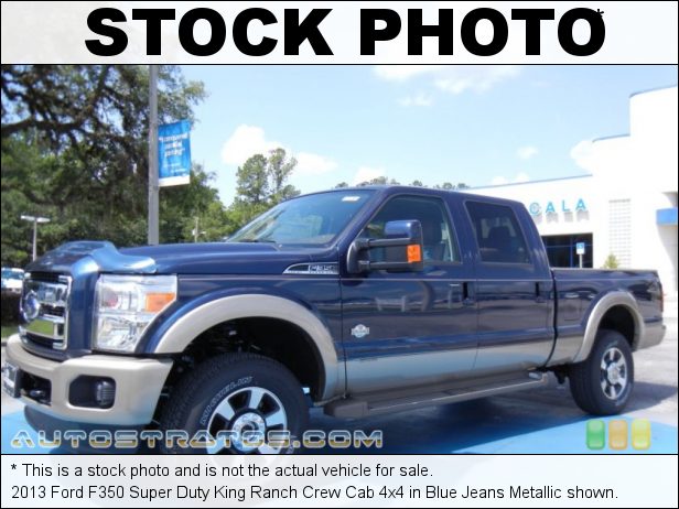 Stock photo for this 2013 Ford F350 Super Duty Crew Cab 4x4 6.7 Liter OHV 32-Valve B20 Power Stroke Turbo-Diesel V8 TorqShift 6 Speed SelectShift Automatic