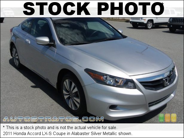 Stock photo for this 2011 Honda Accord LX-S Coupe 2.4 Liter DOHC 16-Valve i-VTEC 4 Cylinder 5 Speed Automatic