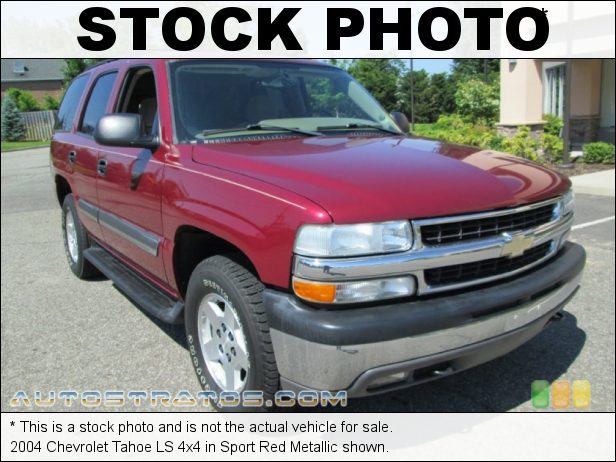 Stock photo for this 2004 Chevrolet Tahoe LS 4x4 5.3 Liter OHV 16-Valve Vortec V8 4 Speed Automatic