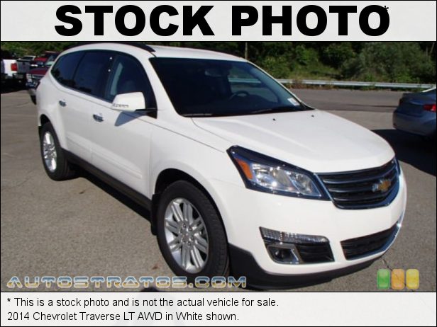 Stock photo for this 2014 Chevrolet Traverse LT AWD 3.6 Liter DI DOHC 24-Valve VVT V6 6 Speed Automatic