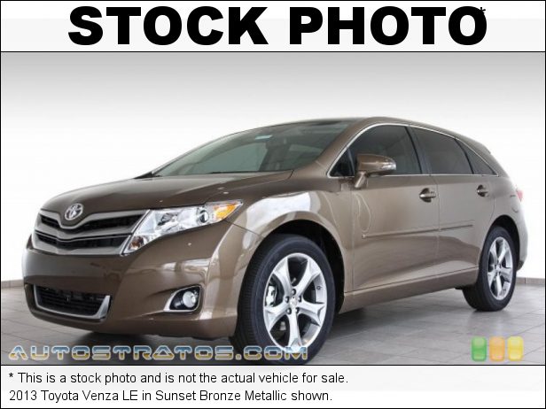 Stock photo for this 2013 Toyota Venza LE 3.5 Liter DOHC 24-Valve Dual VVT-i V6 6 Speed ECT-i Automatic