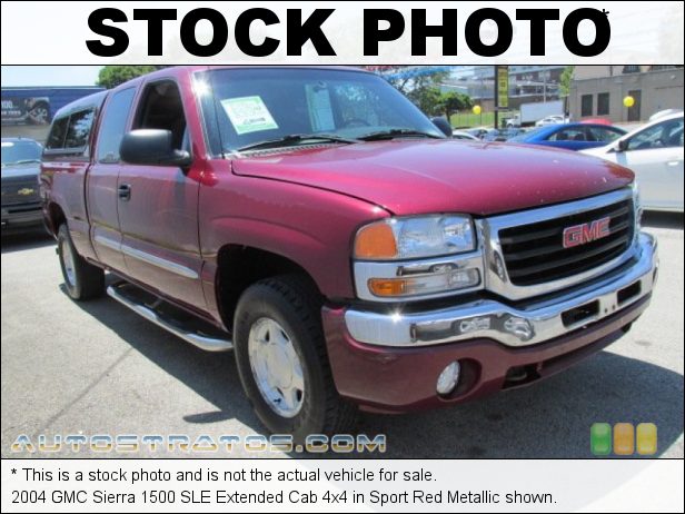 Stock photo for this 2004 GMC Sierra 1500 Extended Cab 4x4 5.3 Liter OHV 16-Valve Vortec V8 4 Speed Automatic Stock photo for this 2004 GMC Sierra 1500 Extended Cab 4x4 5.3 Liter OHV 16-Valve Vortec V8 4 Speed Automatic