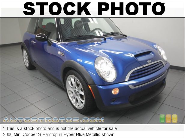 Stock photo for this 2006 Mini Cooper S Hardtop 1.6 Liter Supercharged SOHC 16-Valve 4 Cylinder 6 Speed Steptronic Automatic