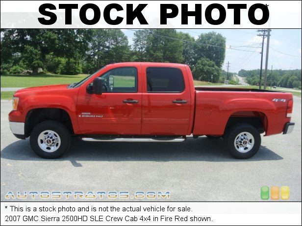 Stock photo for this 2007 GMC Sierra 2500HD Crew Cab 4x4 6.6 Liter OHV 32-Valve Turbo-Diesel V8 6 Speed Allison 1000 Automatic