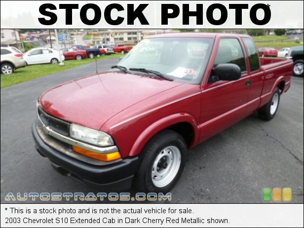 Stock photo for this 2003 Chevrolet S10 Extended Cab 2.2 Liter OHV 8V 4 Cylinder 5 Speed Manual