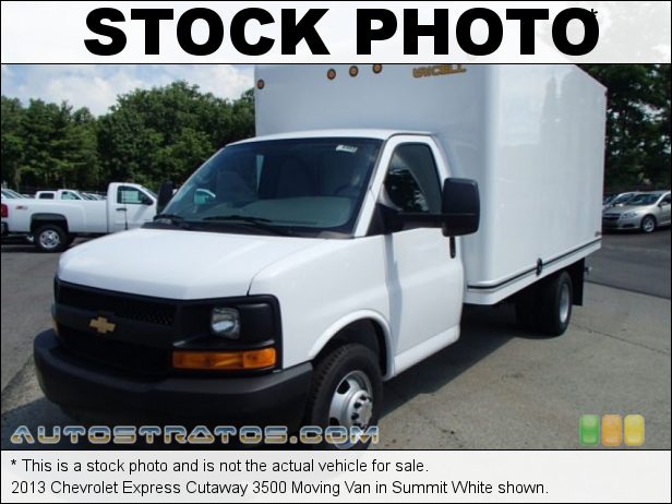 Stock photo for this 2013 Chevrolet Express Cutaway 3500 Moving Van 6.0 Liter Flex-Fuel OHV 16-Valve VVT V8 6 Speed Automatic