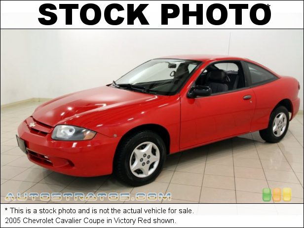 Stock photo for this 2005 Chevrolet Cavalier Coupe 2.2 Liter DOHC 16 Valve 4 Cylinder 5 Speed Manual