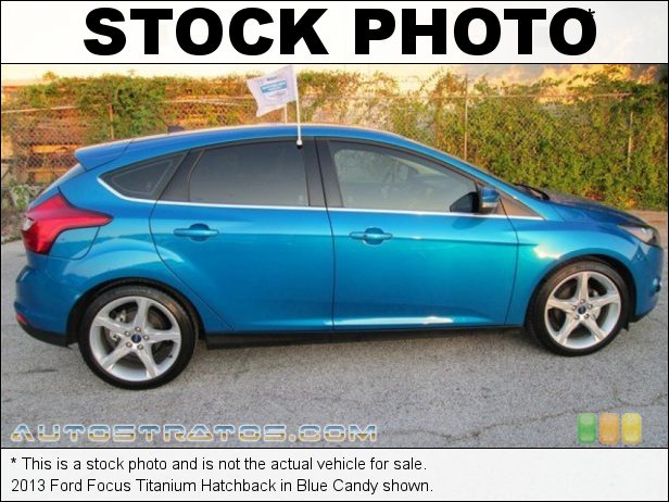 Stock photo for this 2013 Ford Focus Titanium Hatchback 2.0 Liter GDI DOHC 16-Valve Ti-VCT Flex-Fuel 4 Cylinder 6 Speed Automatic