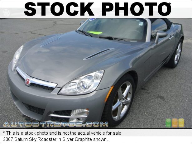 Stock photo for this 2007 Saturn Sky Roadster 2.4 Liter DOHC 16V VVT ECOTEC 4 Cylinder 5 Speed Automatic