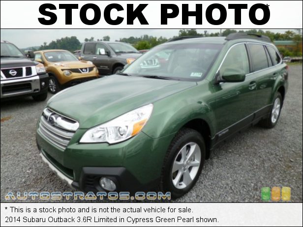 Stock photo for this 2014 Subaru Outback 3.6R Limited 3.6 Liter DOHC 24-Valve VVT Flat 6 Cylinder 5 Speed Automatic