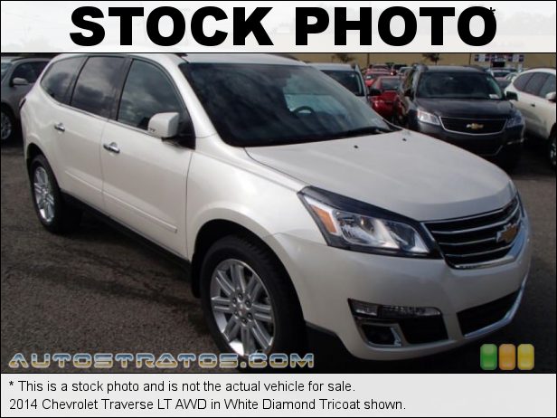 Stock photo for this 2014 Chevrolet Traverse LT AWD 3.6 Liter DI DOHC 24-Valve VVT V6 6 Speed Automatic