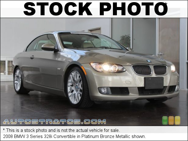 Stock photo for this 2008 BMW 3 Series 328i Convertible 3.0L DOHC 24V VVT Inline 6 Cylinder 6 Speed Manual