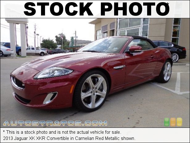 Stock photo for this 2013 Jaguar XK XKR Convertible 5.0 Liter DI Supercharged DOHC 32-Valve VVT V8 6 Speed Automatic