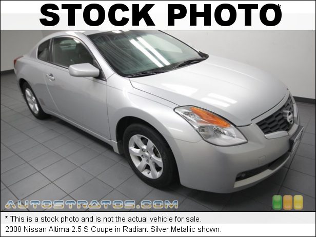 Stock photo for this 2008 Nissan Altima 2.5 S Coupe 2.5 Liter DOHC 16V CVTCS 4 Cylinder Xtronic CVT Automatic