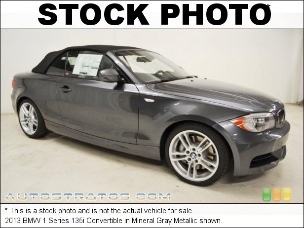 Stock photo for this 2013 BMW 1 Series 135i Convertible 3.0 liter DI TwinPower Turbocharged DOHC 24-Valve VVT Inline 6 C 7 Speed Double Clutch Automatic