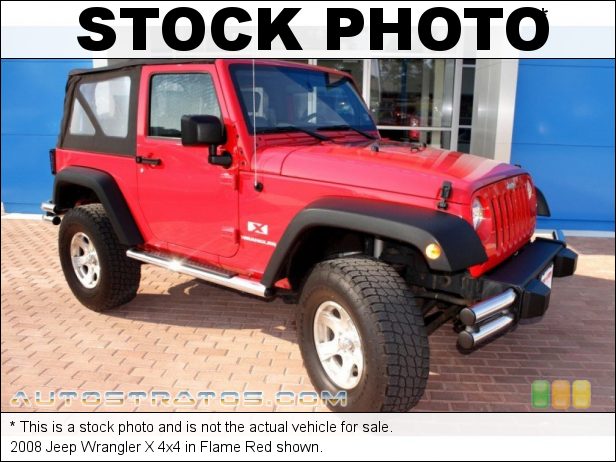 Stock photo for this 2008 Jeep Wrangler X 4x4 3.8L SMPI 12 Valve V6 4 Speed Automatic