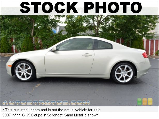Stock photo for this 2007 Infiniti G 35 Coupe 3.5 Liter DOHC 24-Valve VVT V6 5 Speed Automatic