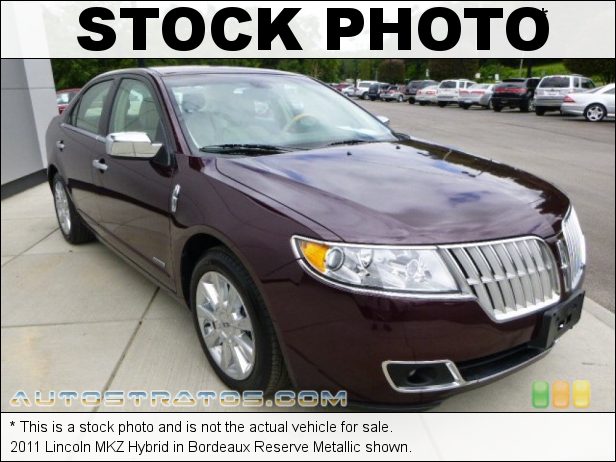 Stock photo for this 2011 Lincoln MKZ Hybrid 2.5 Liter Atkinson-Cycle DOHC 16-Valve iVCT 4 Cylinder Gasoline/ e-CVT Automatic