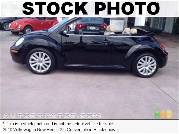 Stock photo for this 2010 Volkswagen New Beetle Convertible 2.5 Liter DOHC 20-Valve 5 Cylinder 6 Speed Tiptronic Automatic