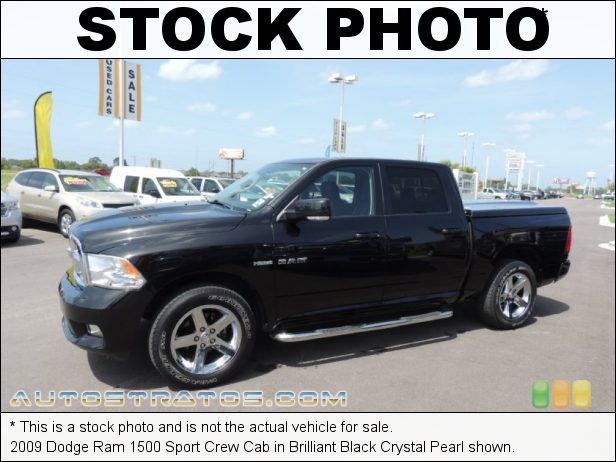 Stock photo for this 2009 Dodge Ram 1500 Crew Cab 5.7 Liter HEMI OHV 16-Valve VVT MDS V8 5 Speed Automatic