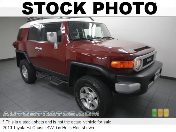 Stock photo for this 2010 Toyota FJ Cruiser 4WD 4.0 Liter DOHC 24-Valve Dual VVT-i V6 5 Speed ECT Automatic