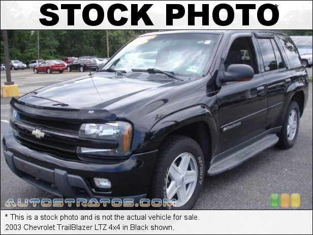 Stock photo for this 2003 Chevrolet TrailBlazer 4x4 4.2L DOHC 24V Inline 6 Cylinder 4 Speed Automatic