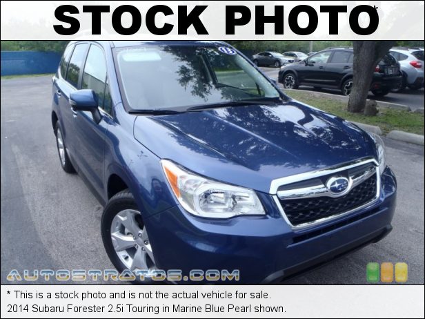 Stock photo for this 2014 Subaru Forester 2.5i Touring 2.5 Liter DOHC 16-Valve VVT Flat 4 Cylinder Lineartronic CVT Automatic