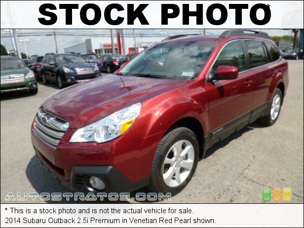 Stock photo for this 2014 Subaru Outback 2.5i Premium 2.5 Liter DOHC 16-Valve VVT Flat 4 Cylinder Lineartronic CVT Automatic