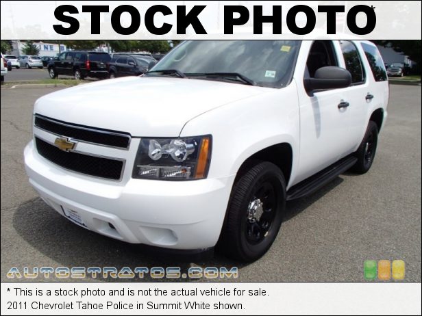 Stock photo for this 2011 Chevrolet Tahoe Police 5.3 Liter Flex-Fuel OHV 16-Valve VVT Vortec V8 6 Speed Automatic