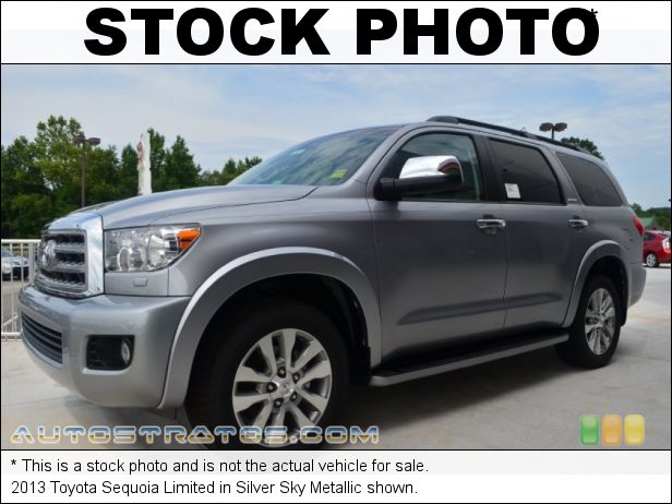 Stock photo for this 2013 Toyota Sequoia Limited 5.7 Liter i-Force DOHC 32-Valve VVT-i V8 6 Speed ECT-i Automatic